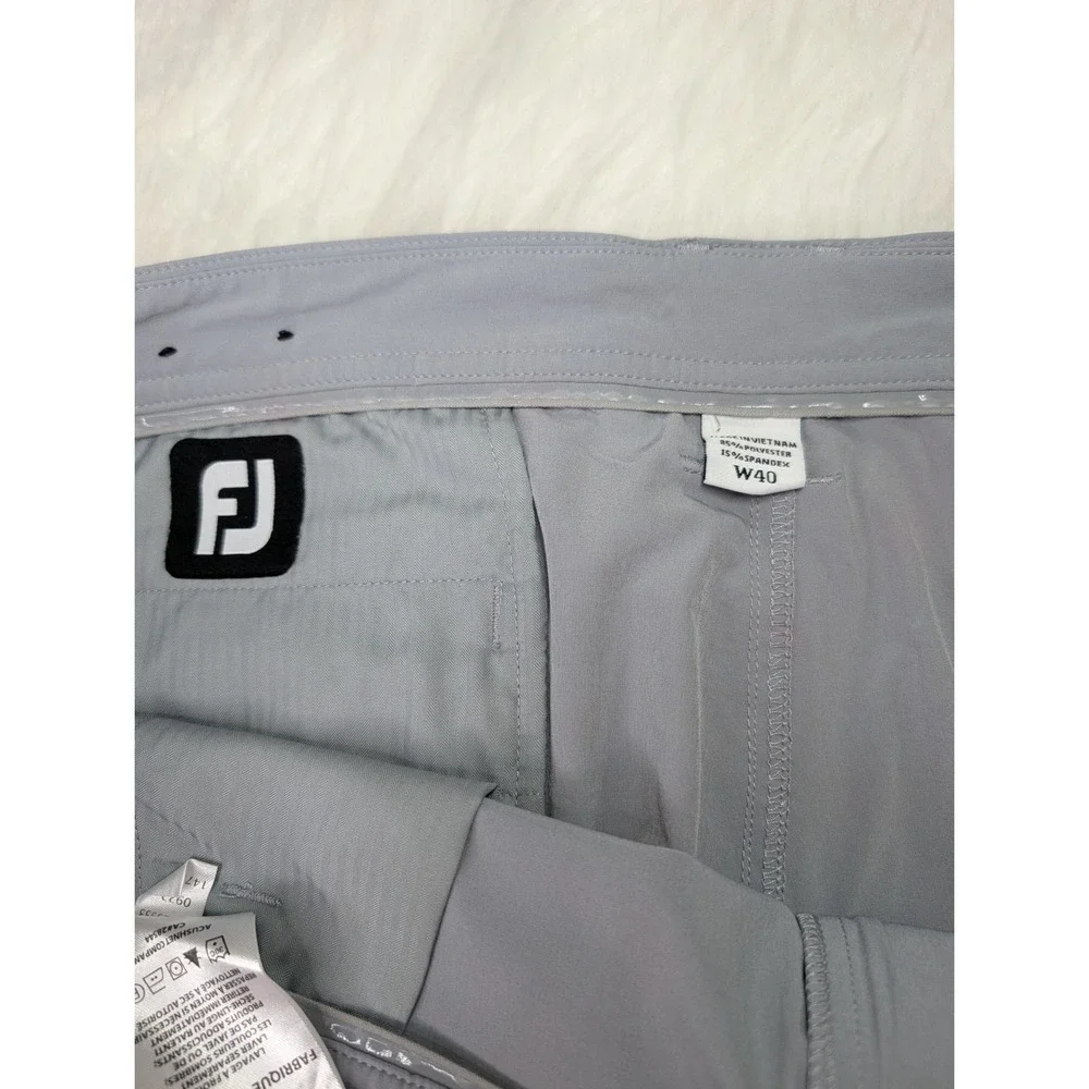 FootJoy Golf Shorts Men 40 Gray Performance Stretch Flat Front Activewear